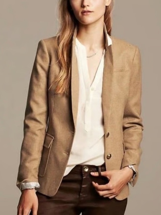 Banana Republic Jackets & Blazers - Banana Republic Camel Blazer Jacket 14P
